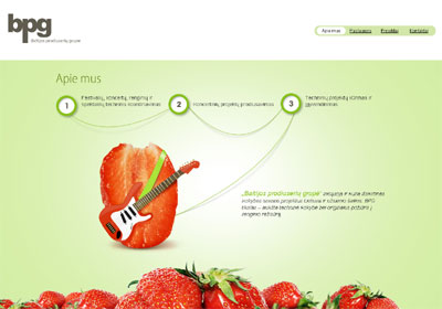 minimalistic design for a corporate website