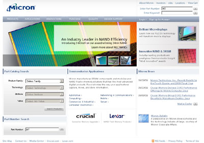 grey scale design of the corporation website
